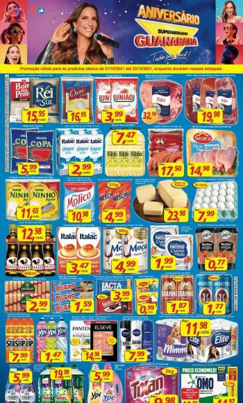 Folheto Supermercados Guanabara - 21.10.2021 - 23.10.2021.
