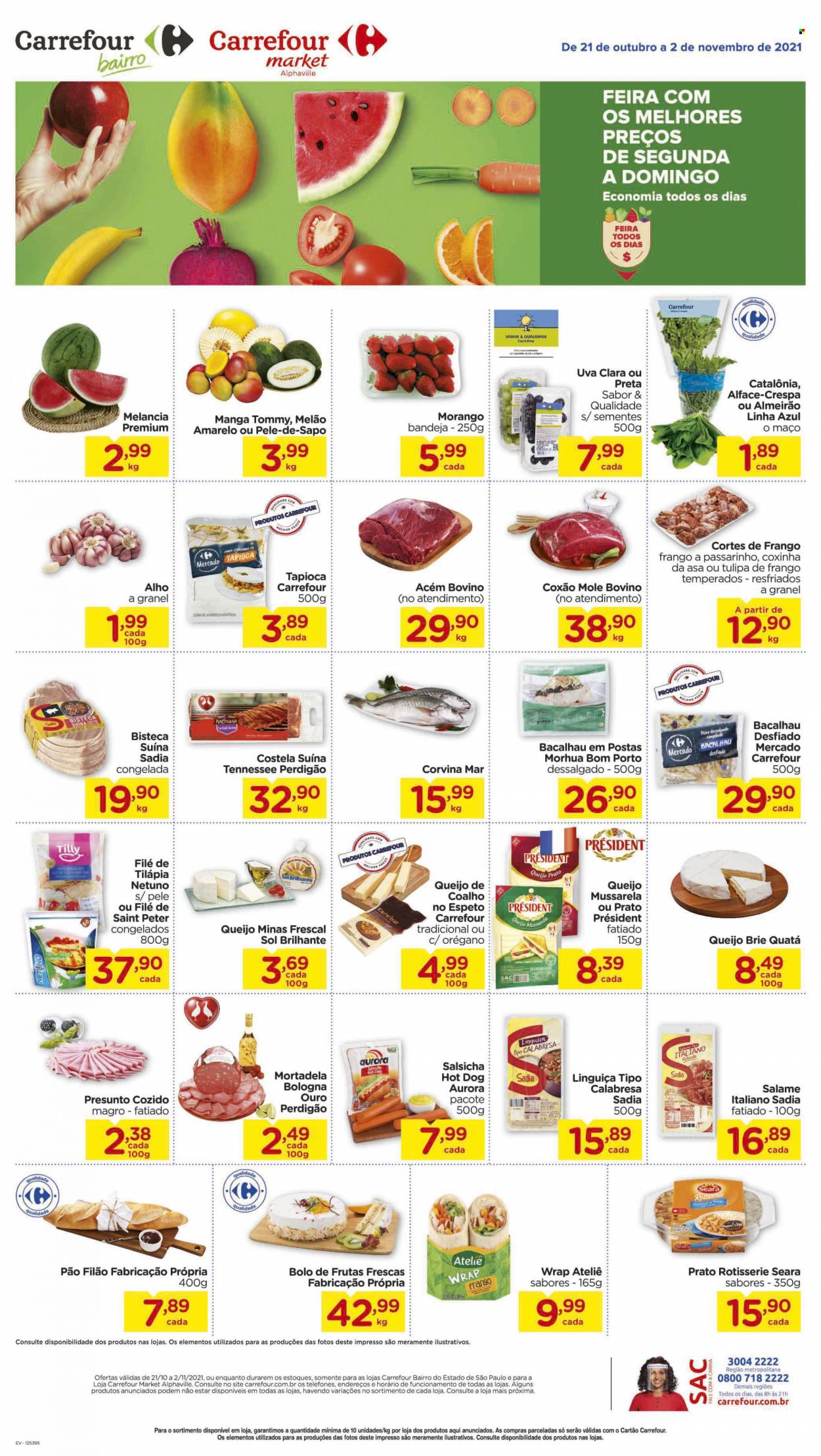 Folheto Carrefour - 21/10/2021 - 02/11/2021. Página 1