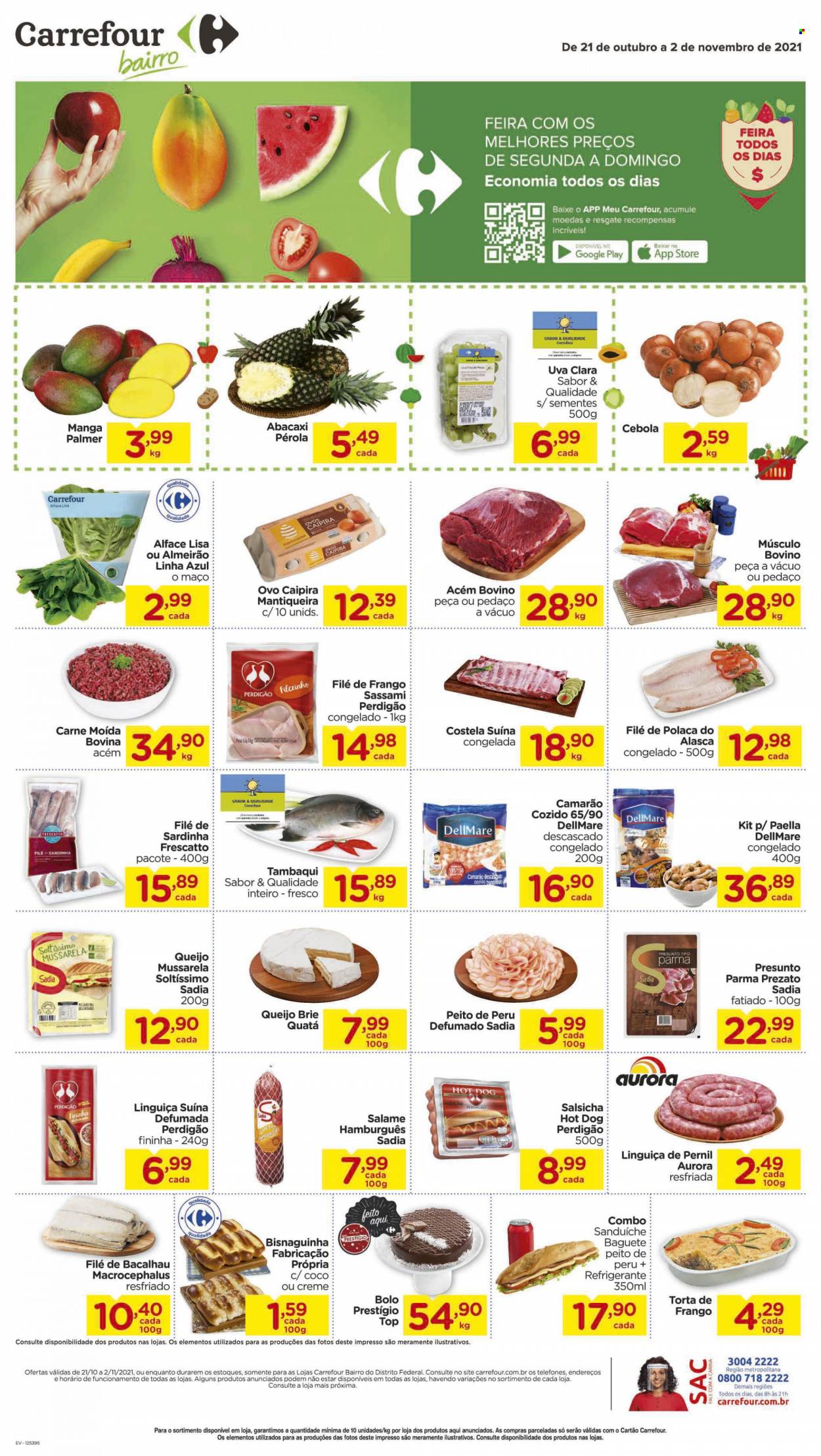 Folheto Carrefour Bairro - 21/10/2021 - 02/11/2021. Página 1