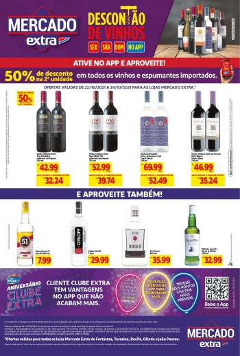 Folheto Mercado Extra - 22/10/2021 - 24/10/2021.