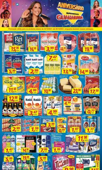Folheto Supermercados Guanabara - 24/10/2021 - 26/10/2021.