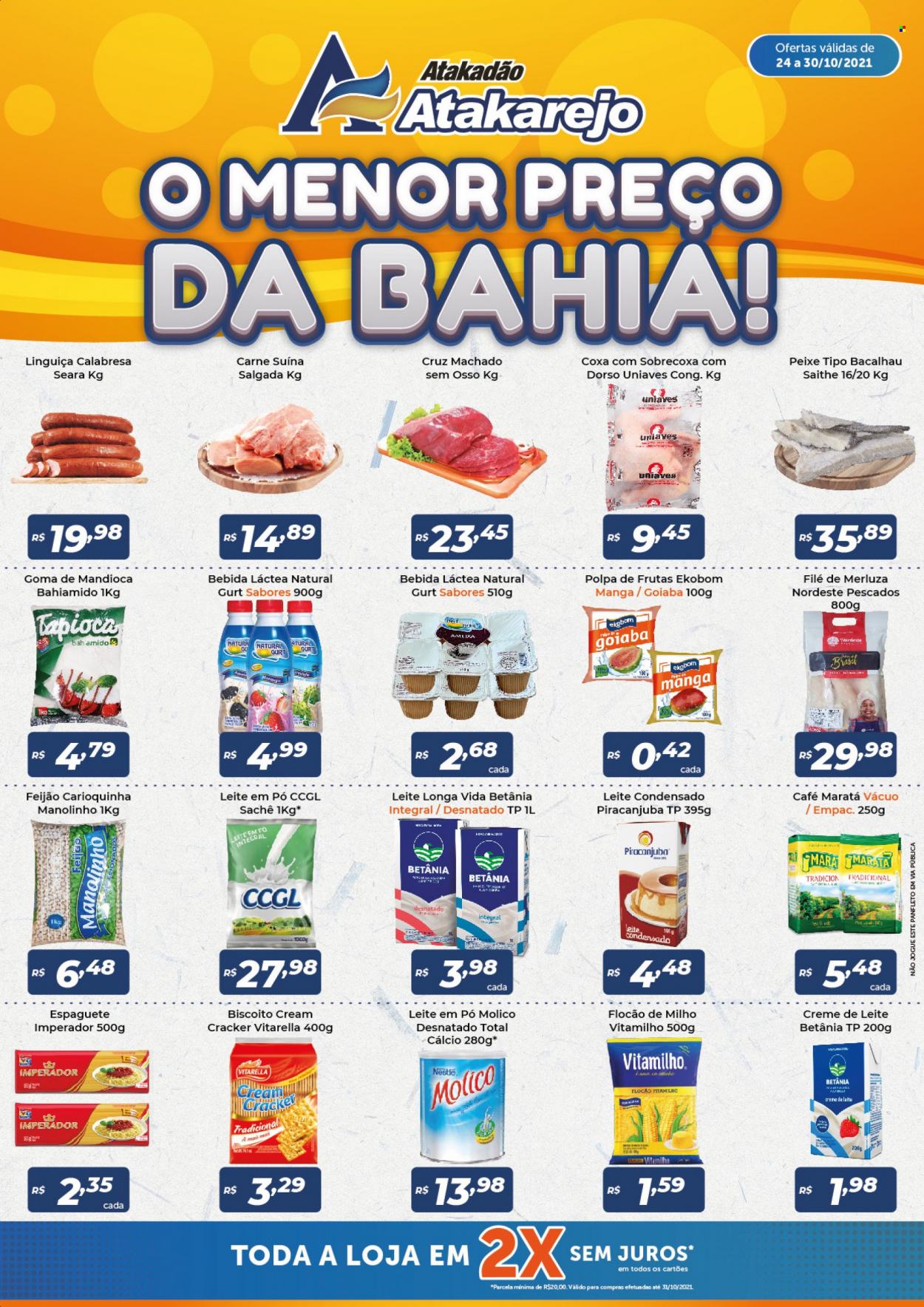 Folheto Atakadão Atakarejo - 24/10/2021 - 30/10/2021. Página 1