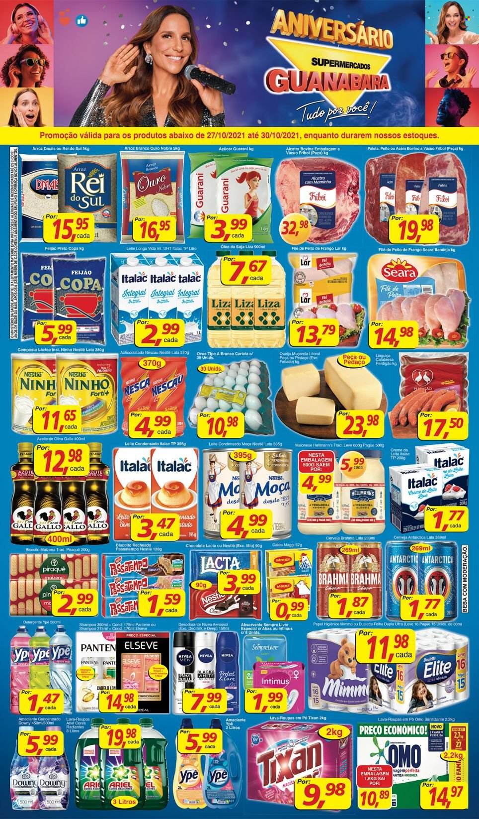 Folheto Supermercados Guanabara - 27/10/2021 - 30/10/2021. Página 1