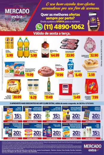 Folheto Mercado Extra - 29/10/2021 - 02/11/2021.