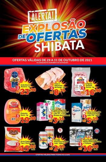 Folheto Shibata Supermercados - 29/10/2021 - 31/10/2021.