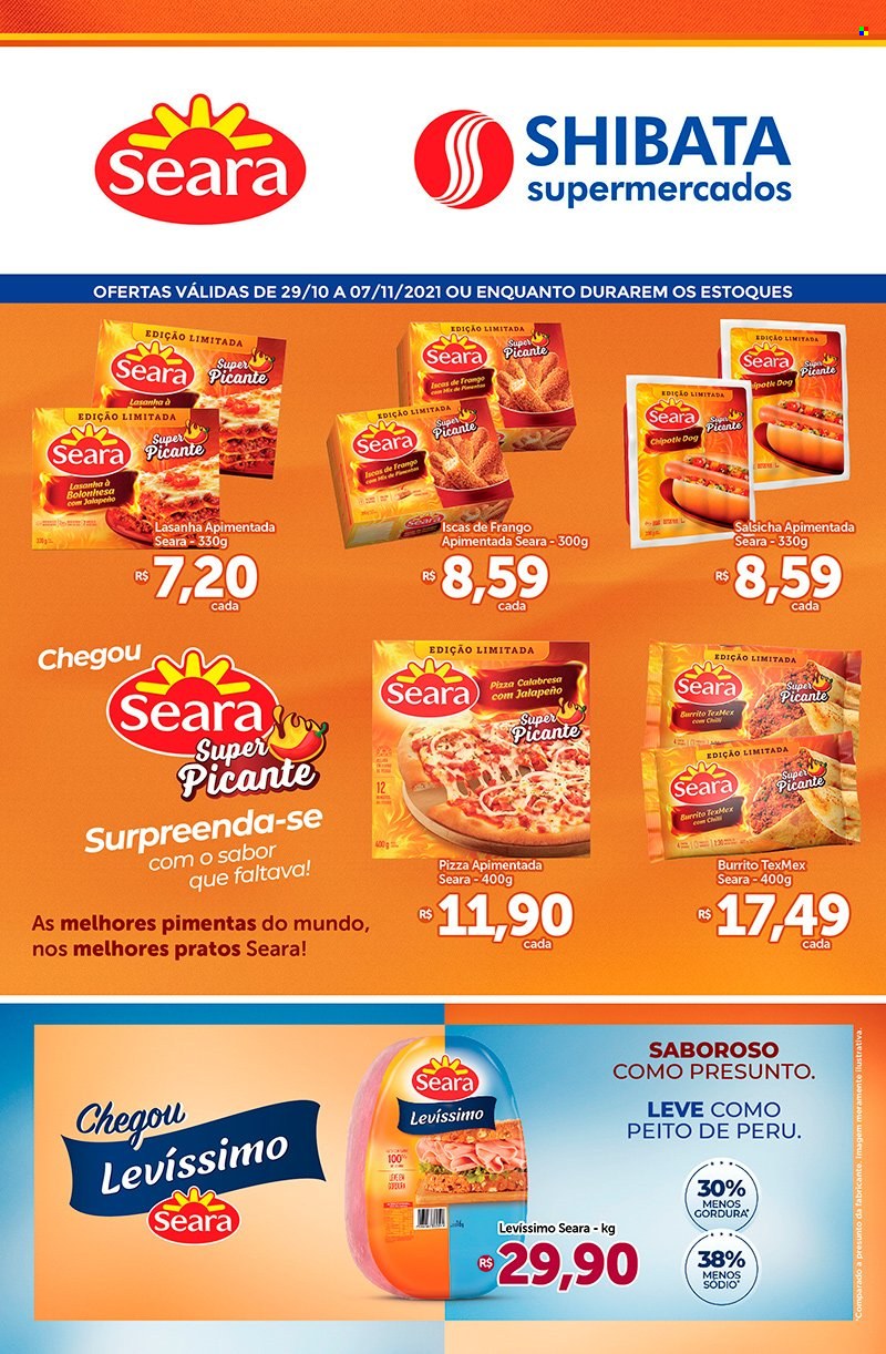 Folheto Shibata Supermercados - 29/10/2021 - 07/11/2021. Página 1