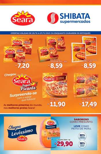 Folheto Shibata Supermercados - 29/10/2021 - 07/11/2021.
