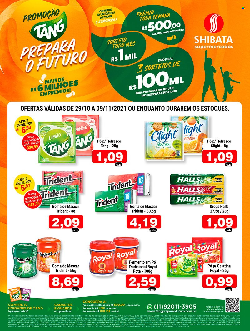 Folheto Shibata Supermercados - 29/10/2021 - 09/11/2021. Página 1