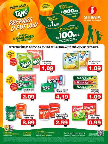 Folheto Shibata Supermercados - 29/10/2021 - 09/11/2021.