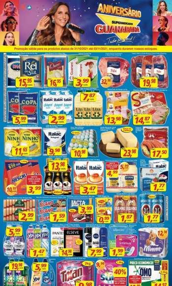 Folheto Supermercados Guanabara - 31/10/2021 - 03/11/2021.