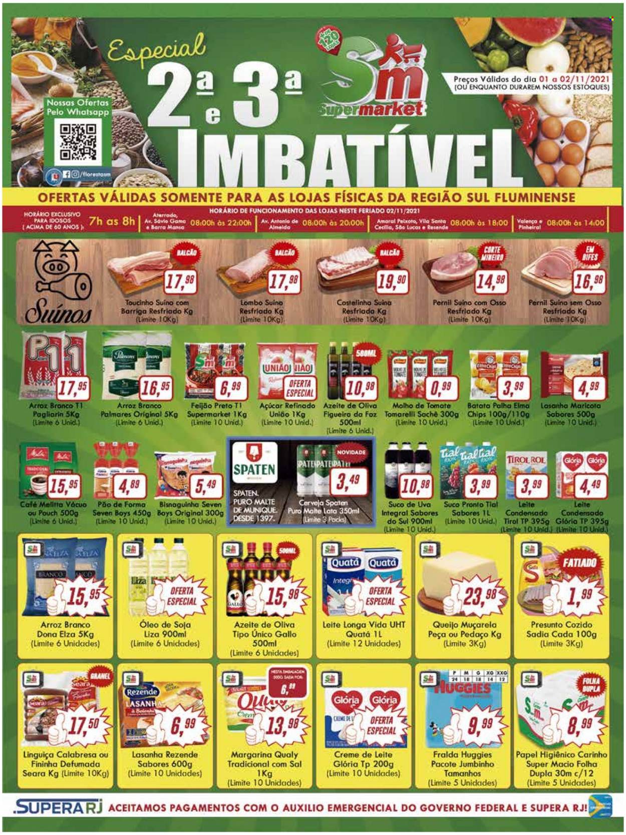 Folheto Rede Supermarket - 01/11/2021 - 02/11/2021. Página 1