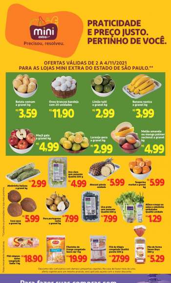 Folheto Mini Extra - 02/11/2021 - 04/11/2021.