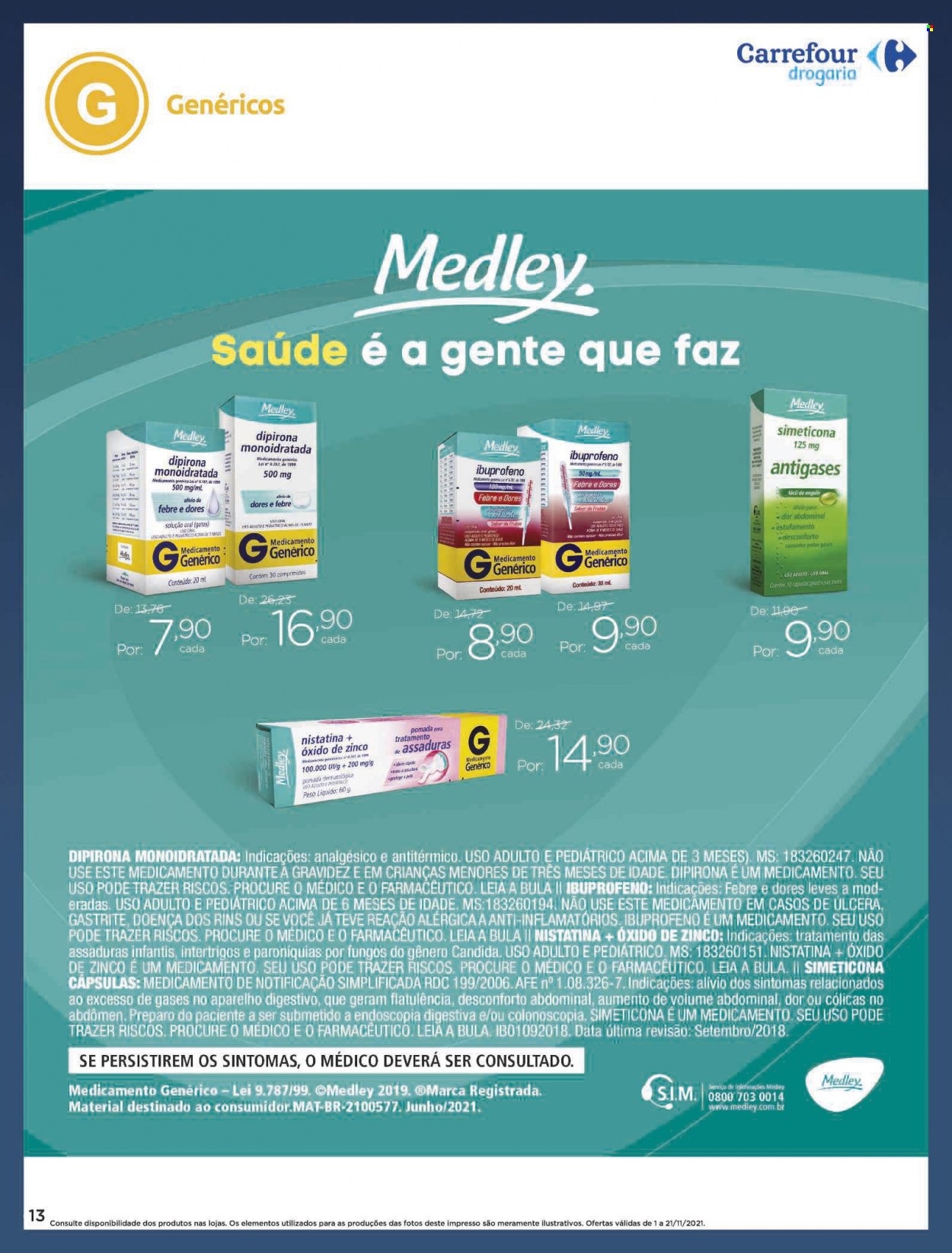 Folheto Carrefour Drogaria - 01/11/2021 - 21/11/2021. Página 13