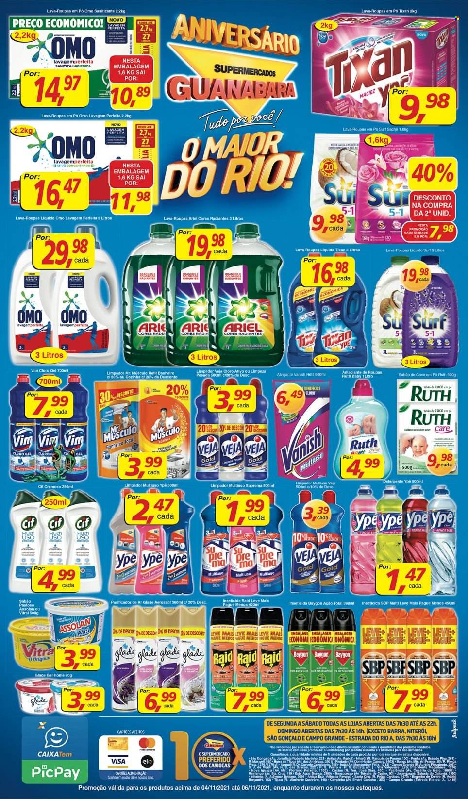 Folheto Supermercados Guanabara - 04/11/2021 - 06/11/2021. Página 12