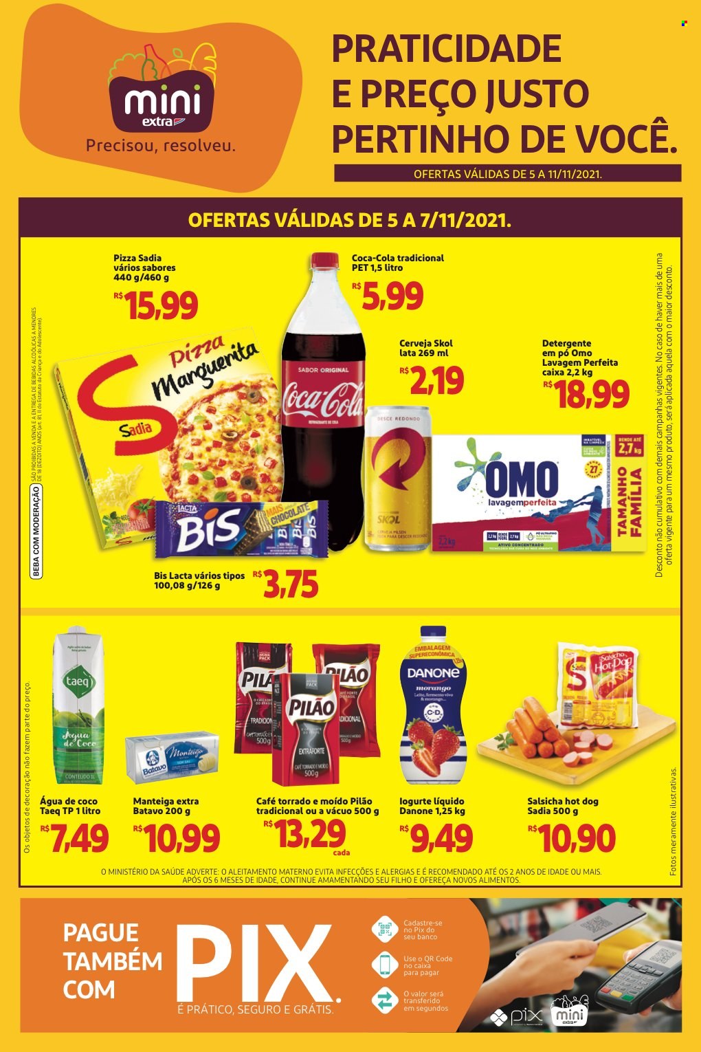 Folheto Mini Extra - 05/11/2021 - 11/11/2021. Página 1