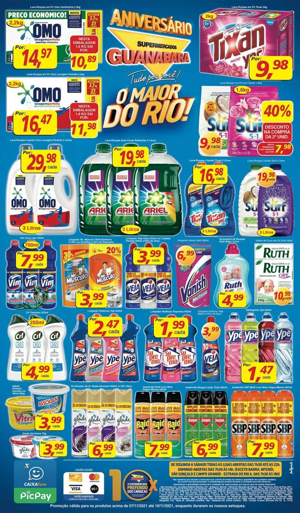 Folheto Supermercados Guanabara - 07/11/2021 - 10/11/2021. Página 12