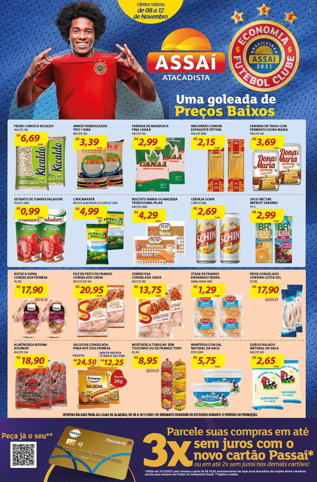Folheto Assaí Atacadista - 08/11/2021 - 12/11/2021. Página 1