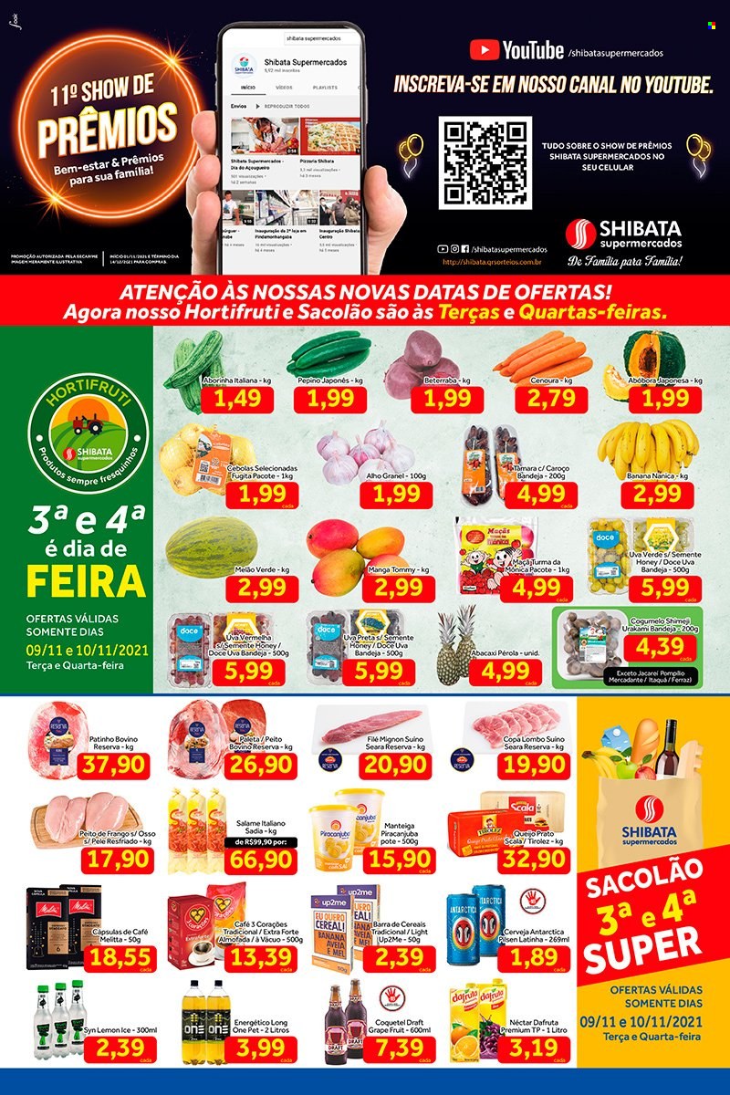 Folheto Shibata Supermercados - 09/11/2021 - 15/11/2021. Página 1
