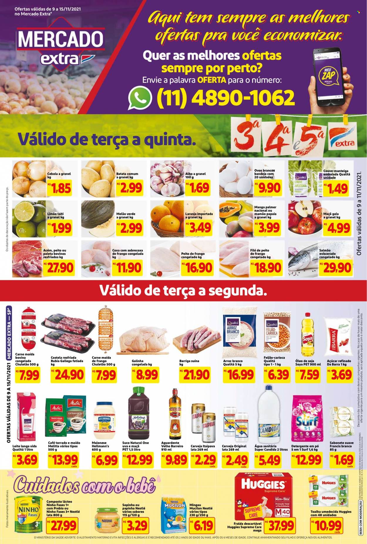 Folheto Mercado Extra - 09/11/2021 - 15/11/2021. Página 1