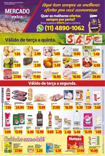 Folheto Mercado Extra - 09/11/2021 - 15/11/2021.