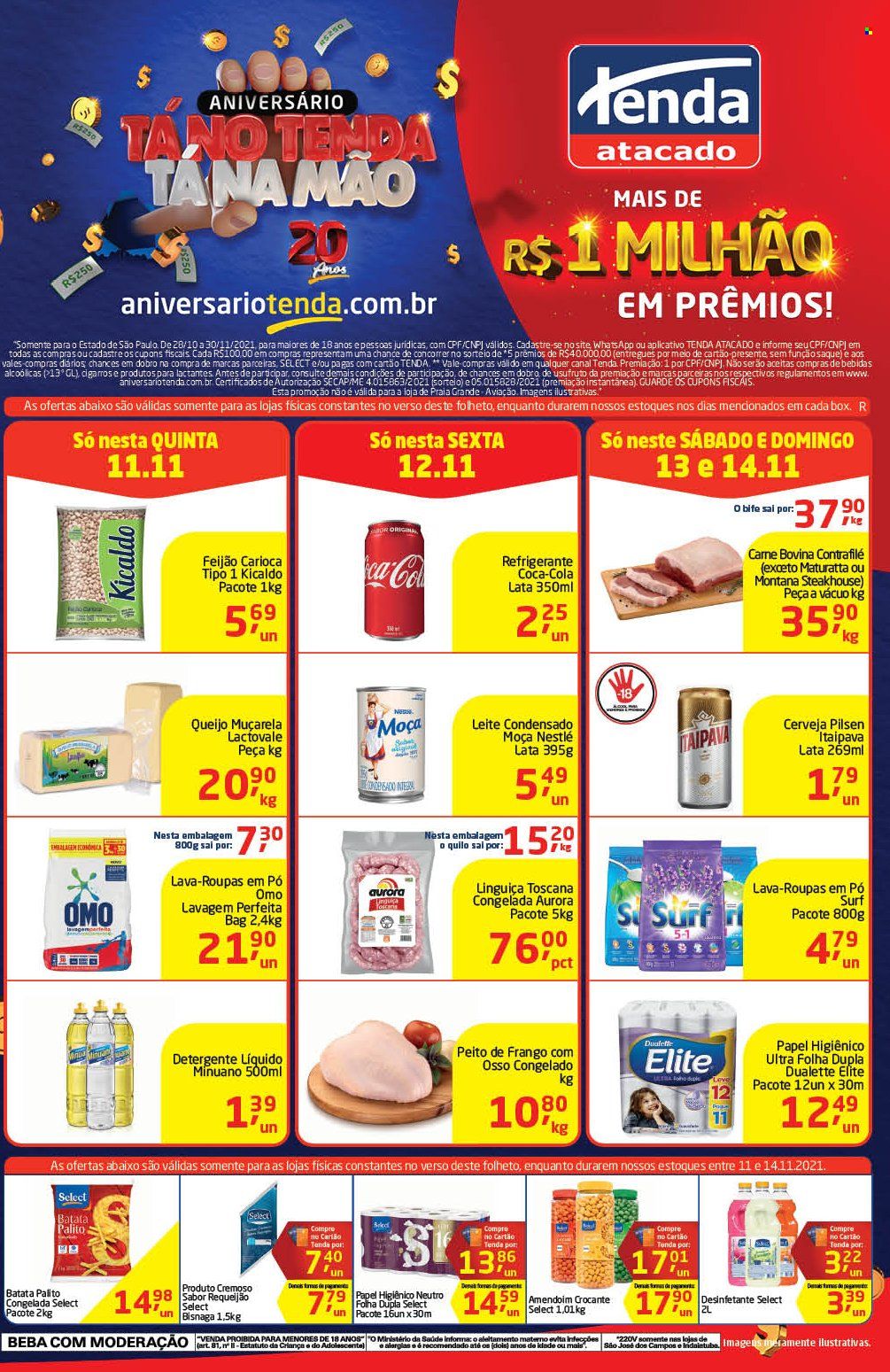 Folheto Tenda Atacado - 11/11/2021 - 14/11/2021. Página 1