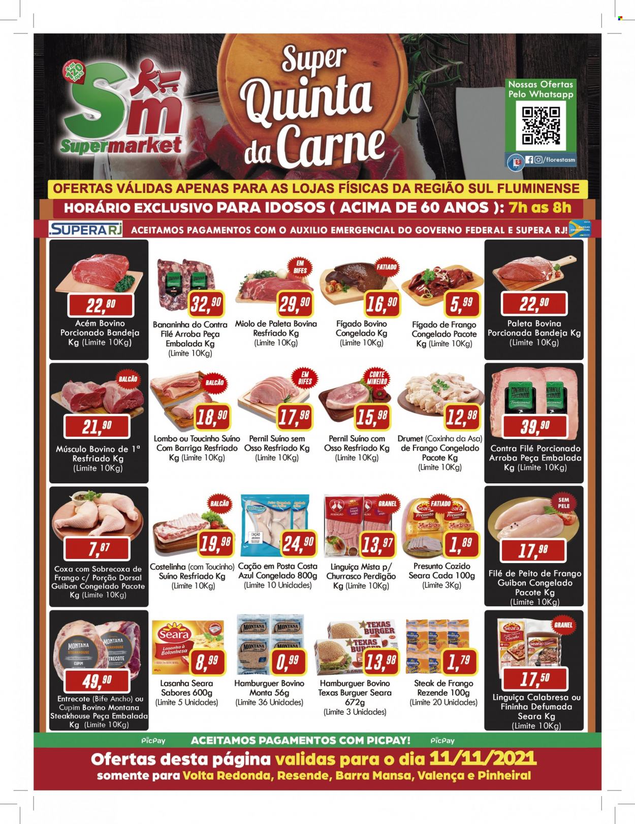 Folheto Rede Supermarket - 11/11/2021 - 11/11/2021. Página 1