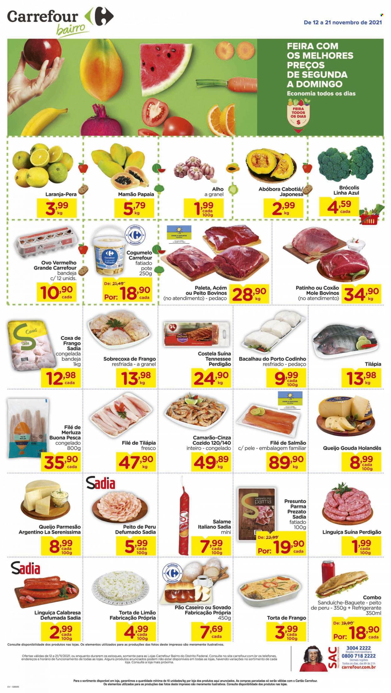 Folheto Carrefour Bairro - 12/11/2021 - 21/11/2021. Página 1