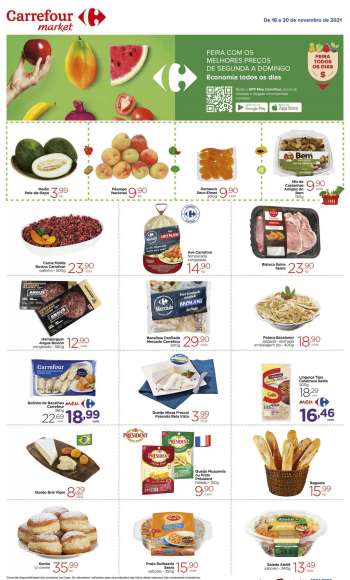Folheto Carrefour Market - 16/11/2021 - 30/11/2021.