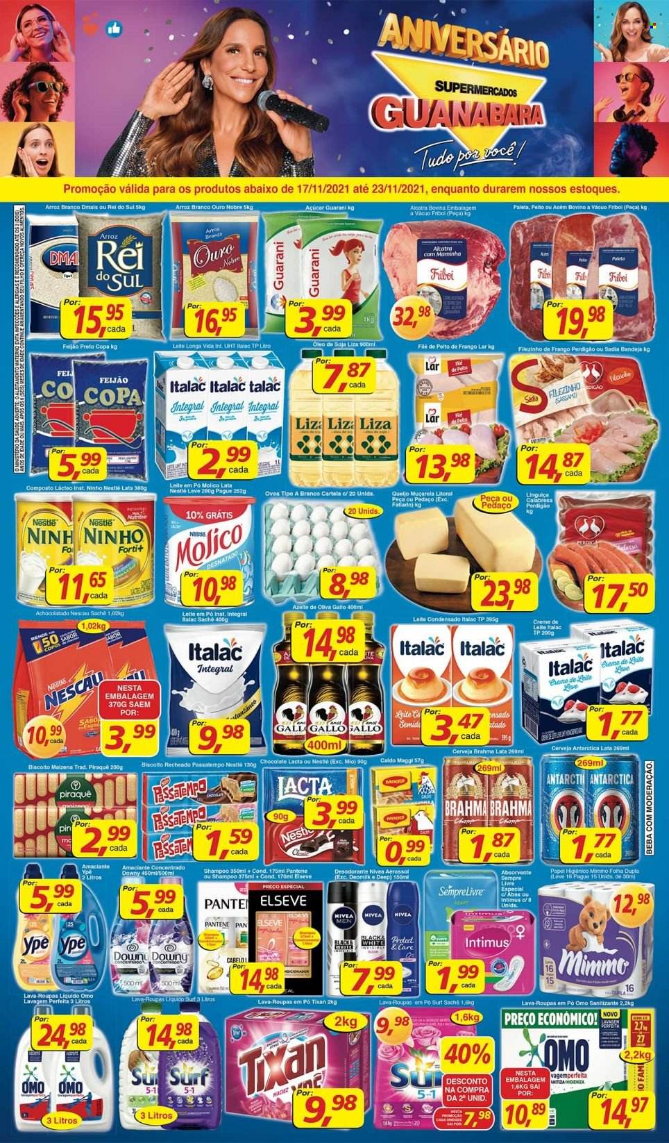 Folheto Supermercados Guanabara - 17/11/2021 - 23/11/2021. Página 1