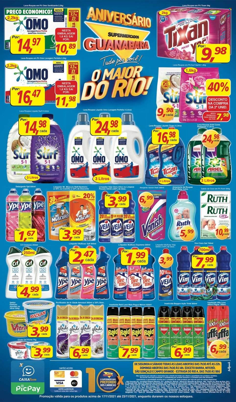 Folheto Supermercados Guanabara - 17/11/2021 - 23/11/2021. Página 12