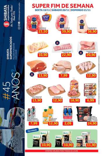Folheto Shibata Supermercados - 19/11/2021 - 21/11/2021.