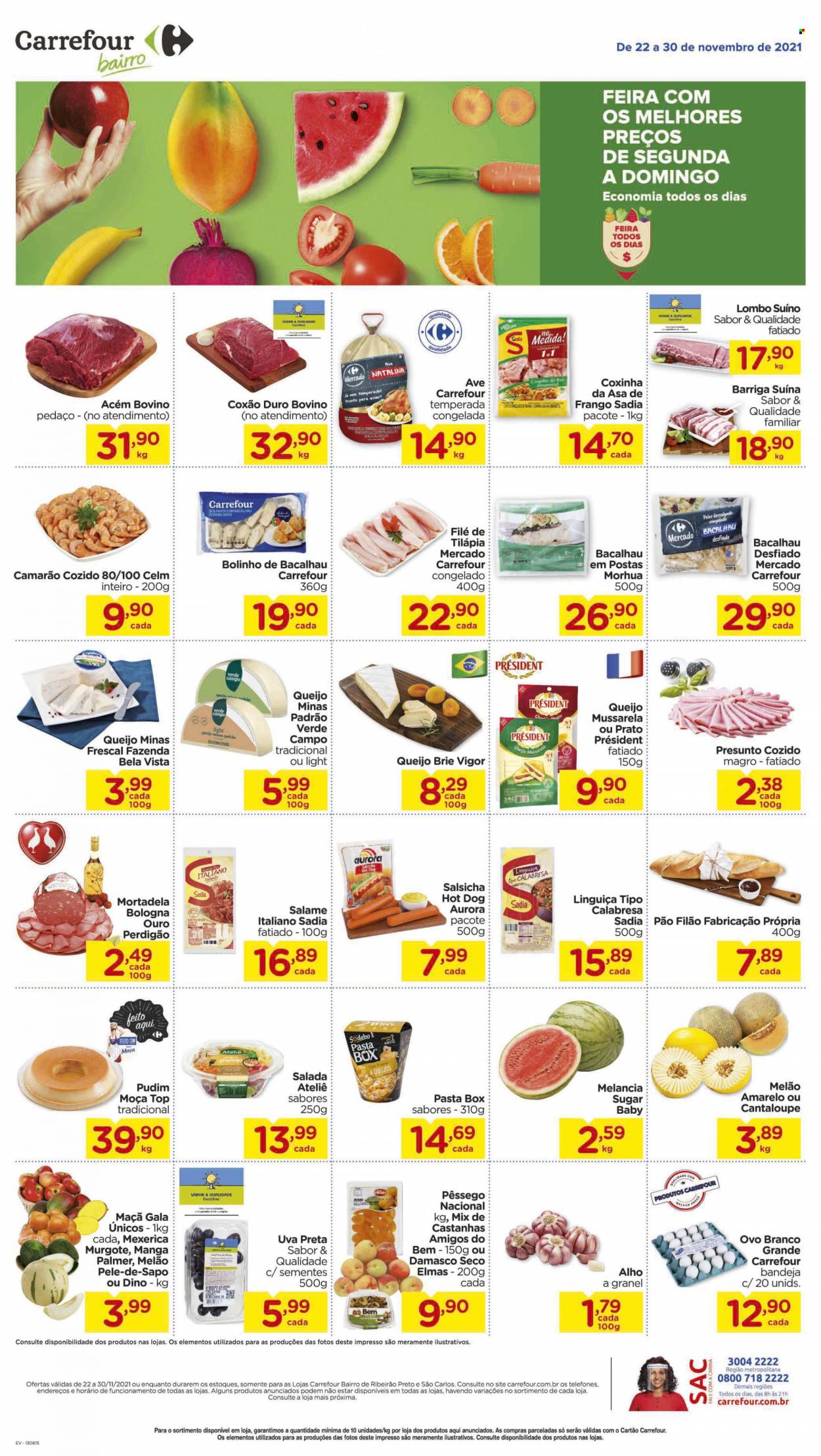 Folheto Carrefour Bairro - 22/11/2021 - 30/11/2021. Página 1