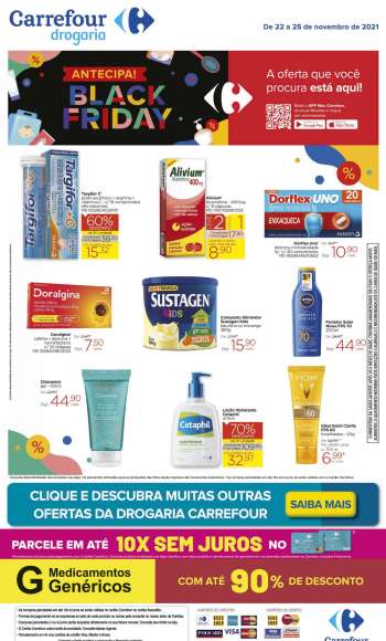Folheto Carrefour Drogaria - 22/11/2021 - 25/11/2021.