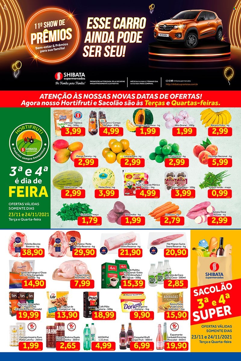 Folheto Shibata Supermercados - 23/11/2021 - 29/11/2021. Página 1