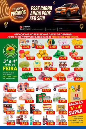 Folheto Shibata Supermercados - 23/11/2021 - 29/11/2021.