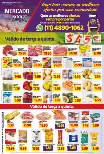 Folheto Mercado Extra - 23/11/2021 - 25/11/2021.