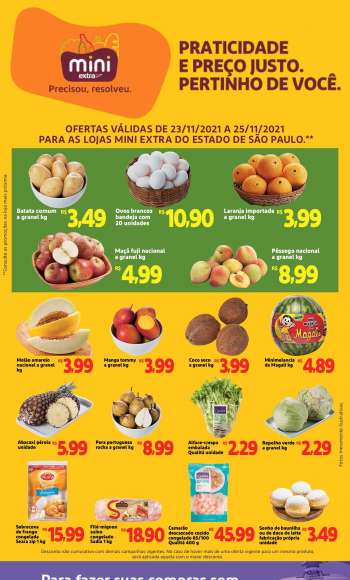 Folheto Mini Extra - 23/11/2021 - 25/11/2021.