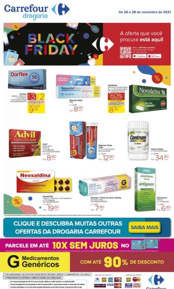 Folheto Carrefour Drogaria - 26/11/2021 - 28/11/2021.