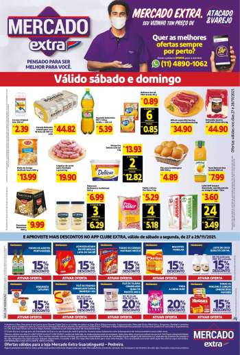 Folheto Mercado Extra - 27/11/2021 - 29/11/2021.