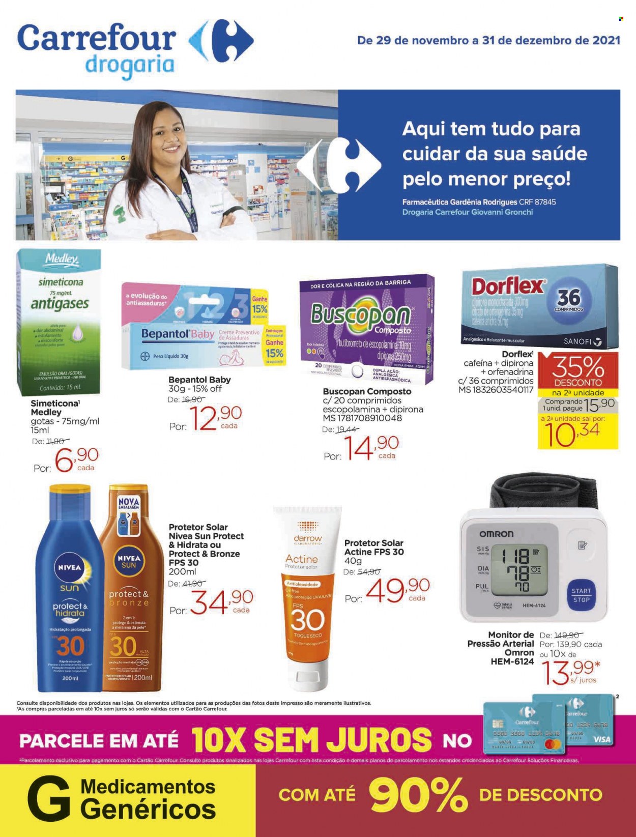 Folheto Carrefour Drogaria - 29/11/2021 - 31/12/2021. Página 1