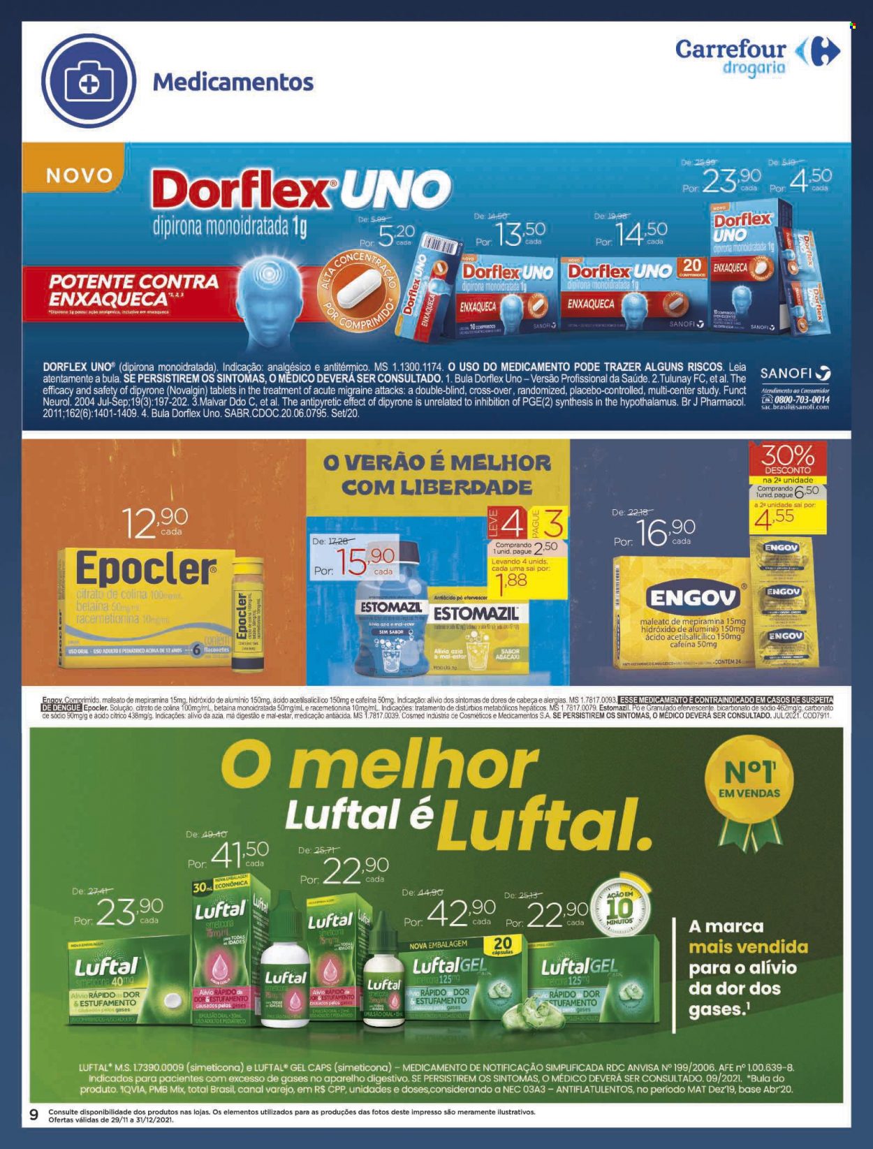Folheto Carrefour Drogaria - 29/11/2021 - 31/12/2021. Página 9