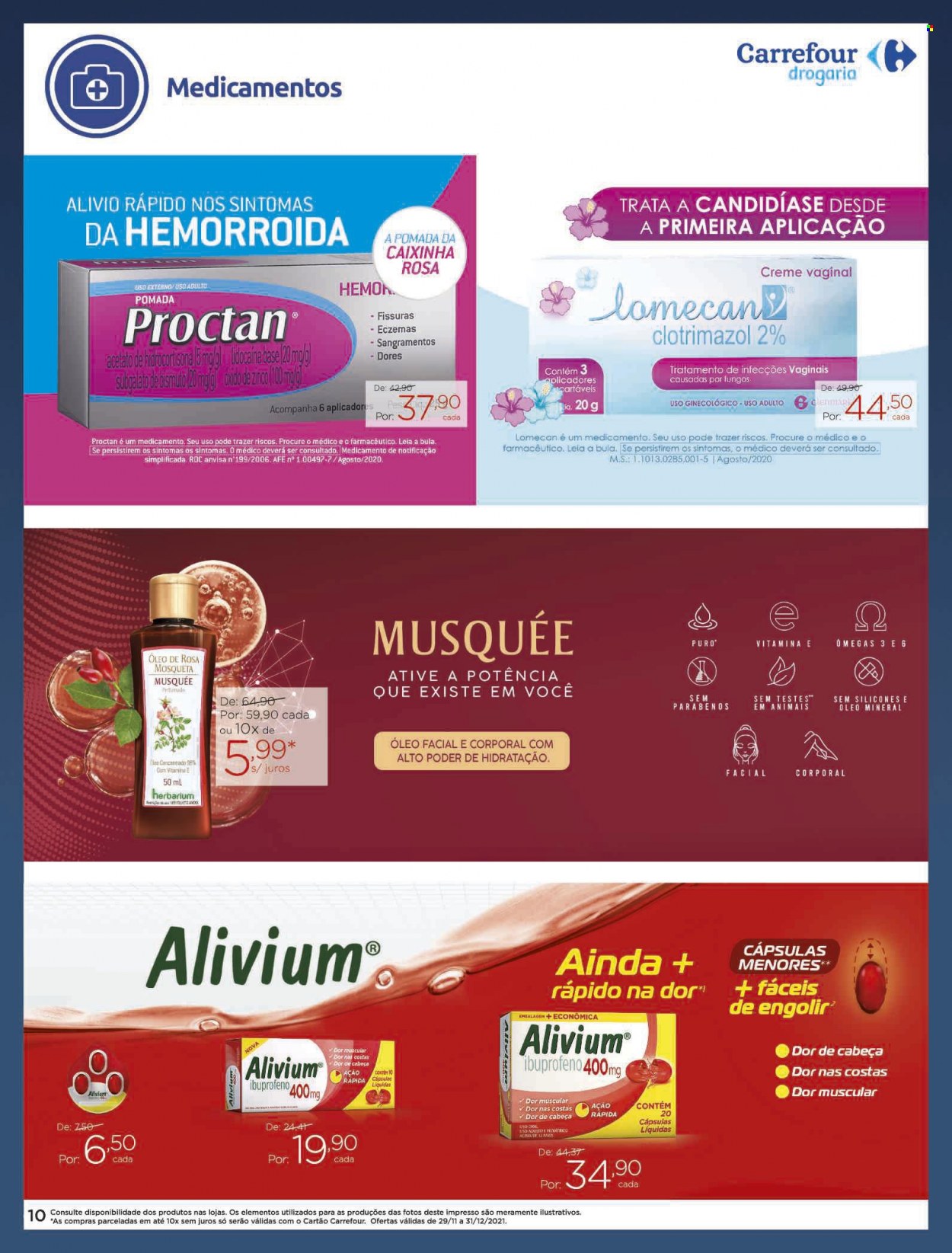 Folheto Carrefour Drogaria - 29/11/2021 - 31/12/2021. Página 10
