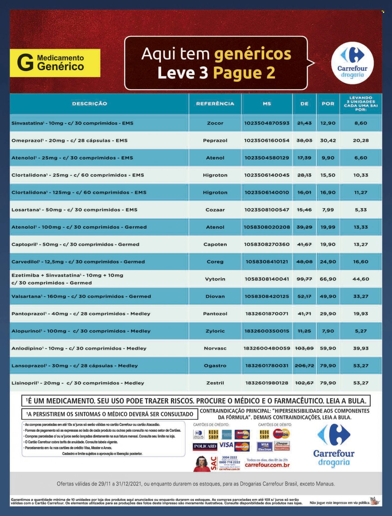 Folheto Carrefour Drogaria - 29/11/2021 - 31/12/2021. Página 16