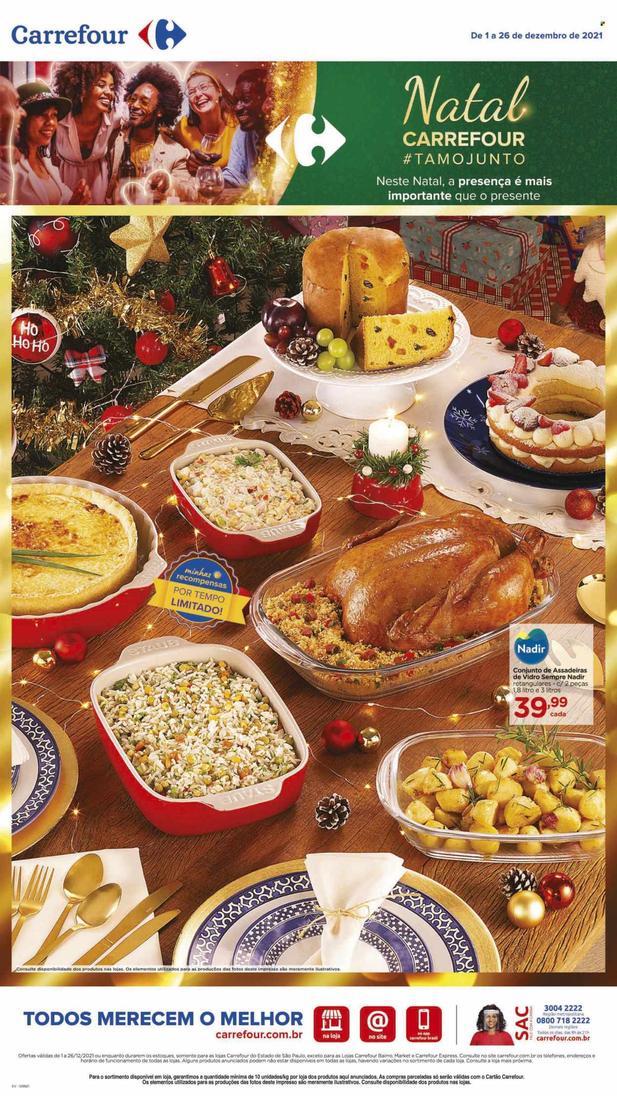 Folheto Carrefour Hiper - 01/12/2021 - 26/12/2021. Página 1