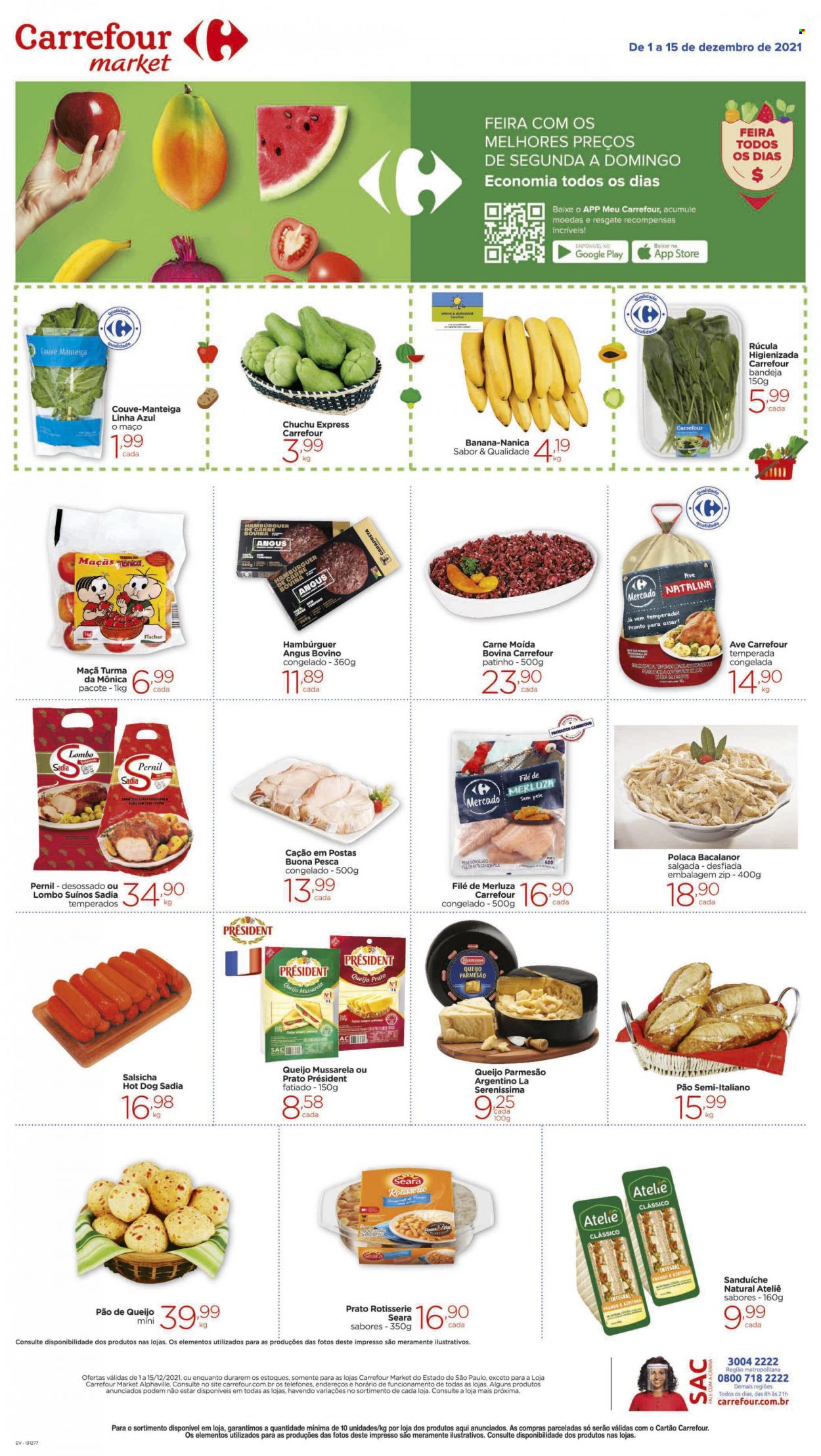 Folheto Carrefour Market - 01/12/2021 - 15/12/2021. Página 1