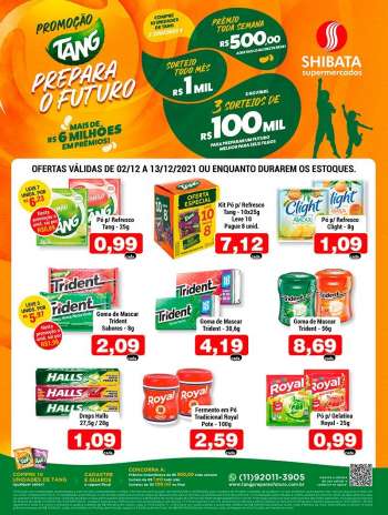 Folheto Shibata Supermercados - 02/12/2021 - 13/12/2021.