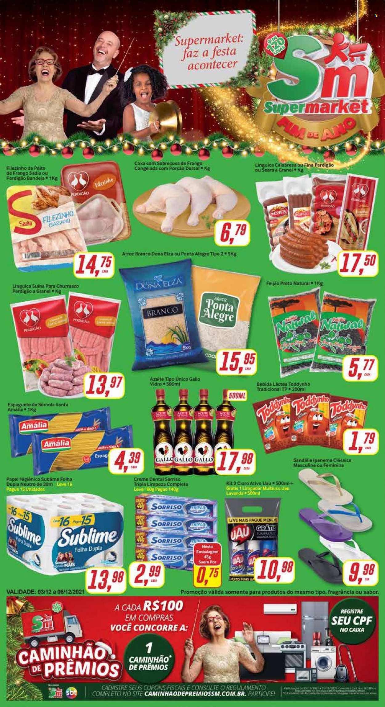 Folheto Rede Supermarket - 03/12/2021 - 06/12/2021. Página 1