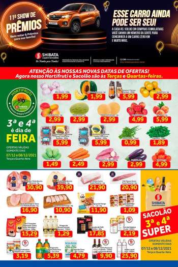 Folheto Shibata Supermercados - 07/12/2021 - 13/12/2021.