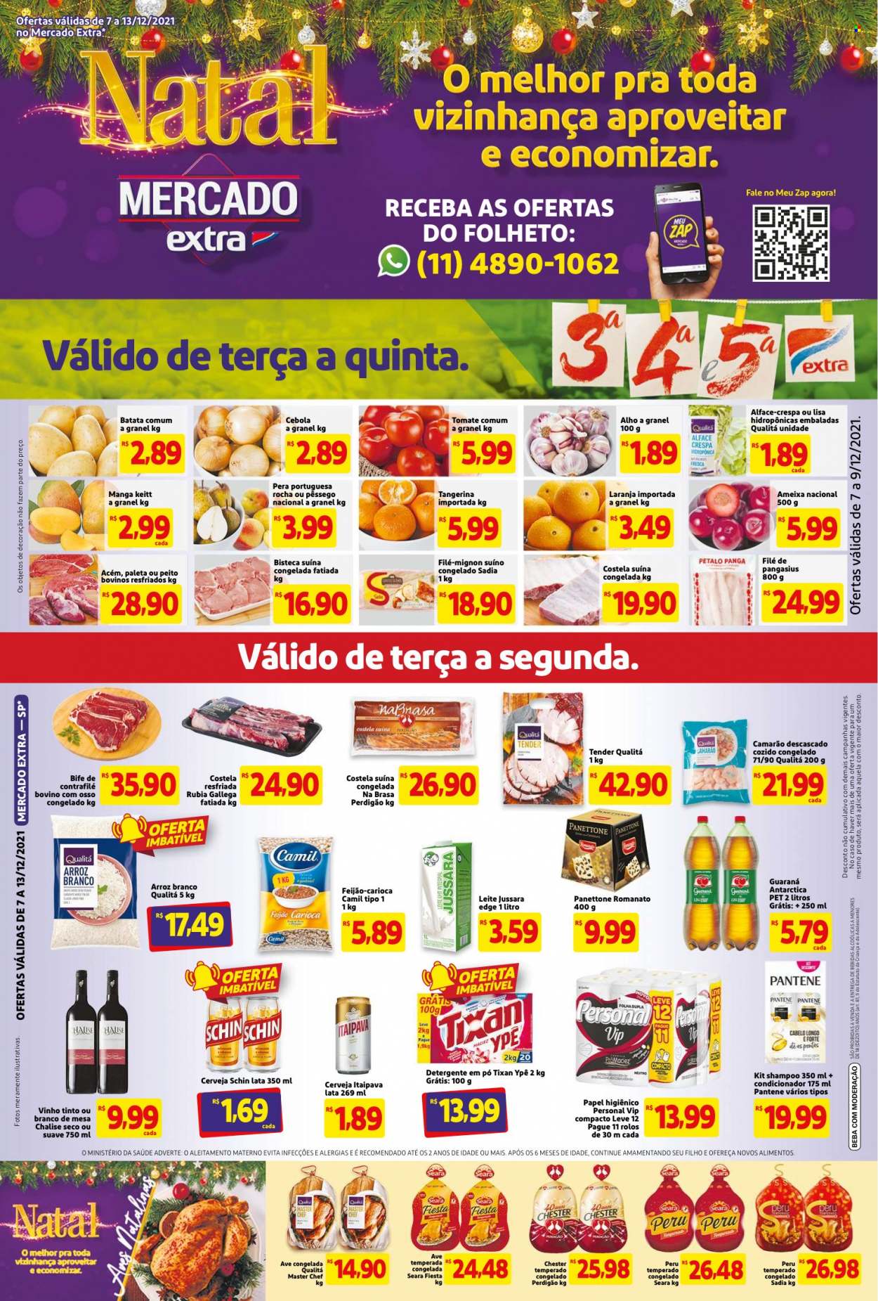 Folheto Mercado Extra - 07/12/2021 - 13/12/2021. Página 1