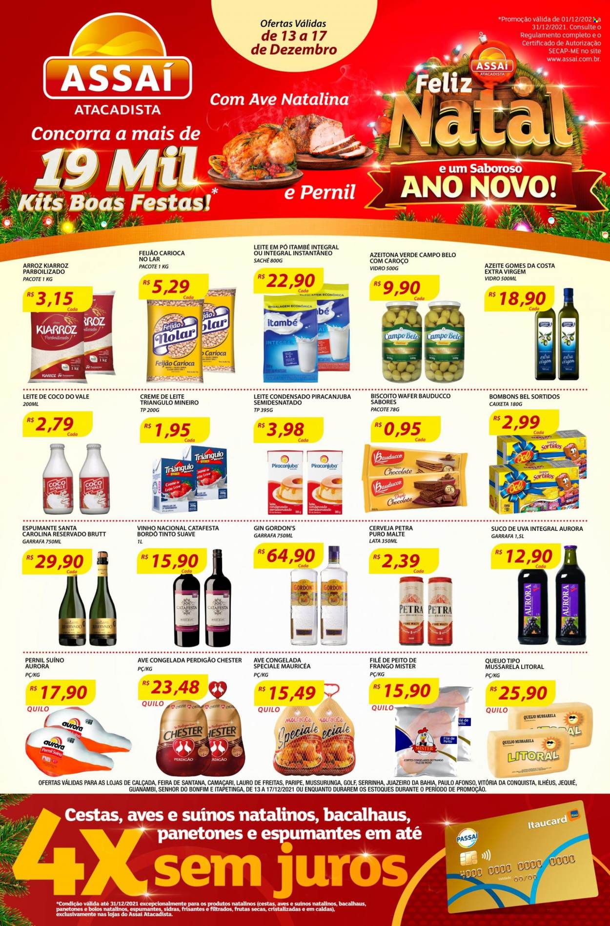 Folheto Assaí Atacadista - 13/12/2021 - 17/12/2021. Página 1